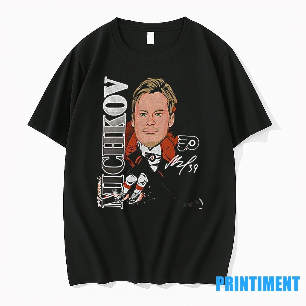 Matvei Michkov Philadelphia Flyers Nhl Hockey Caricature Player Signature Tshirts Sweater