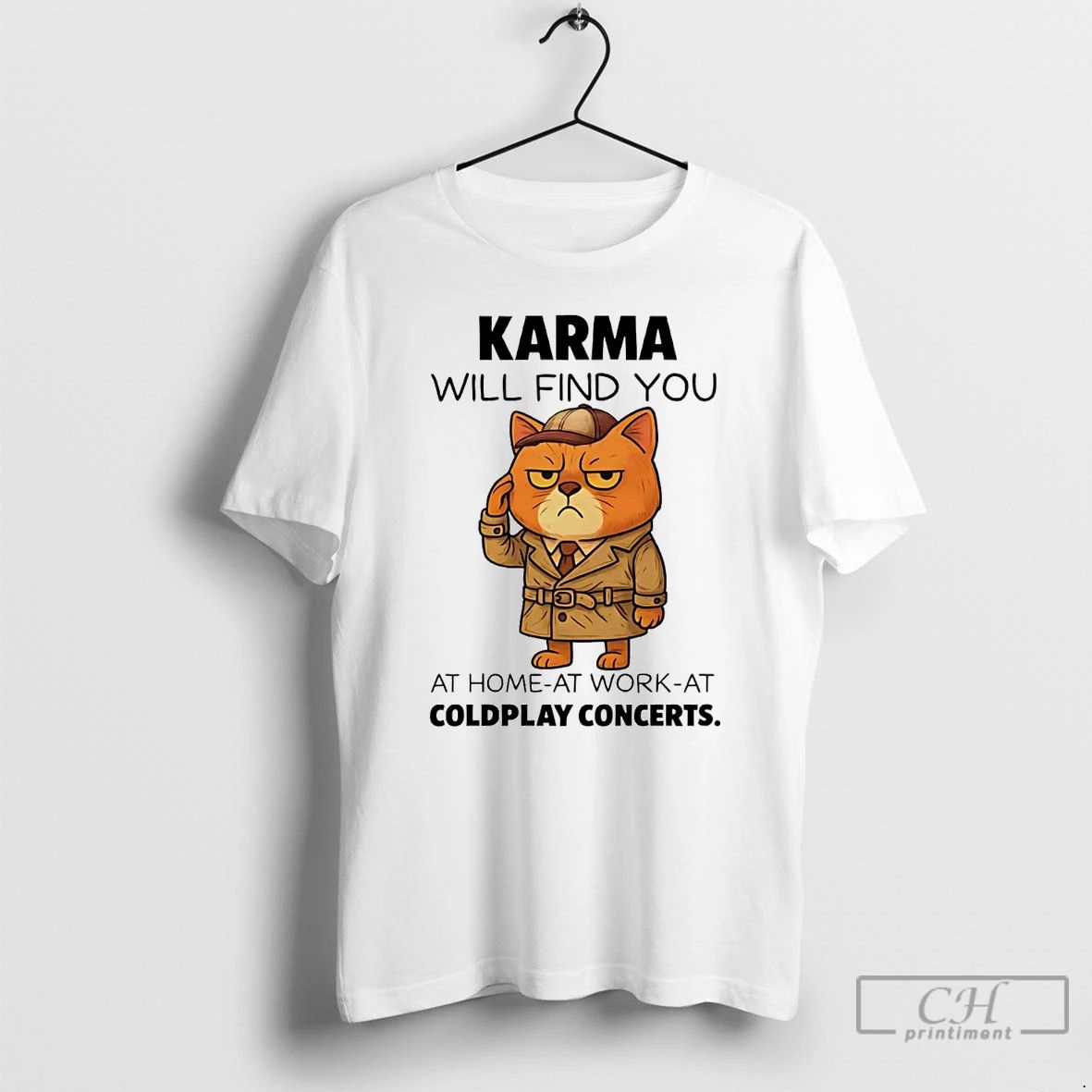 Classic Cat Karma Will Find You At Home At Work T Shirts