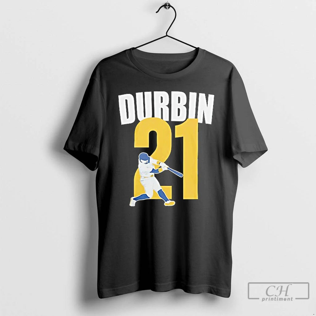 Premium Caleb Durbin 21 Milwaukee Brewers Baseball T Shirts