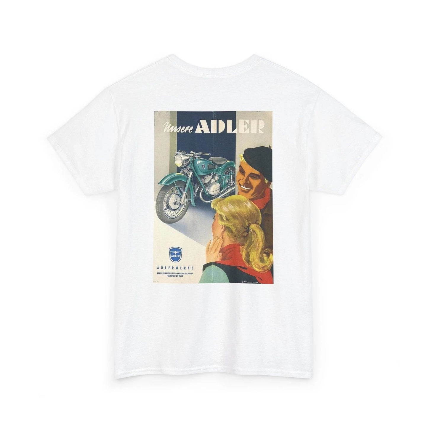 Vintage Adler Motorcycle Poster Tee | Retro Rider Graphic T-Shirt