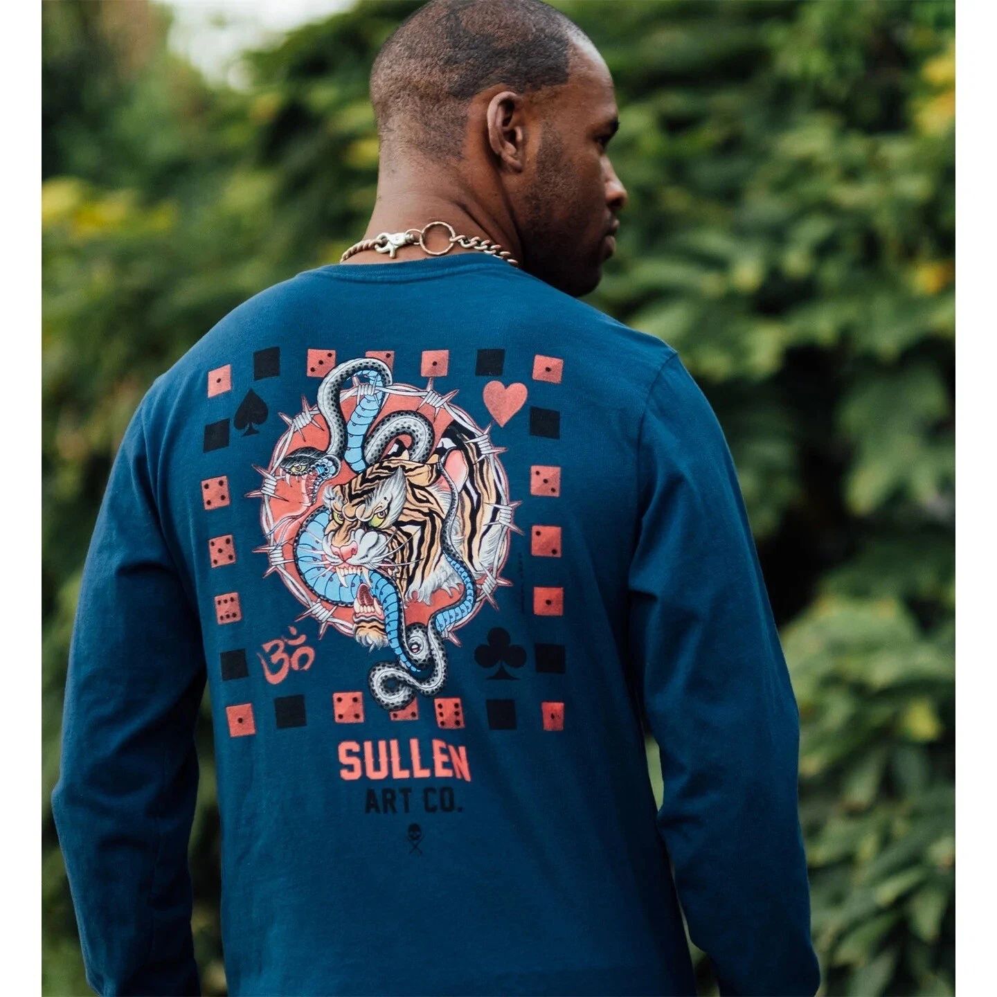SULLEN CLOTHING DICE  TATTOO ART PREMIUM LONG SLEEVE T-SHIRT
