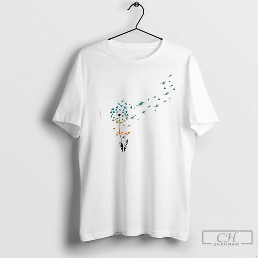 Classic Dandelion Flower Miami Dolphins Football Logo T Shirts