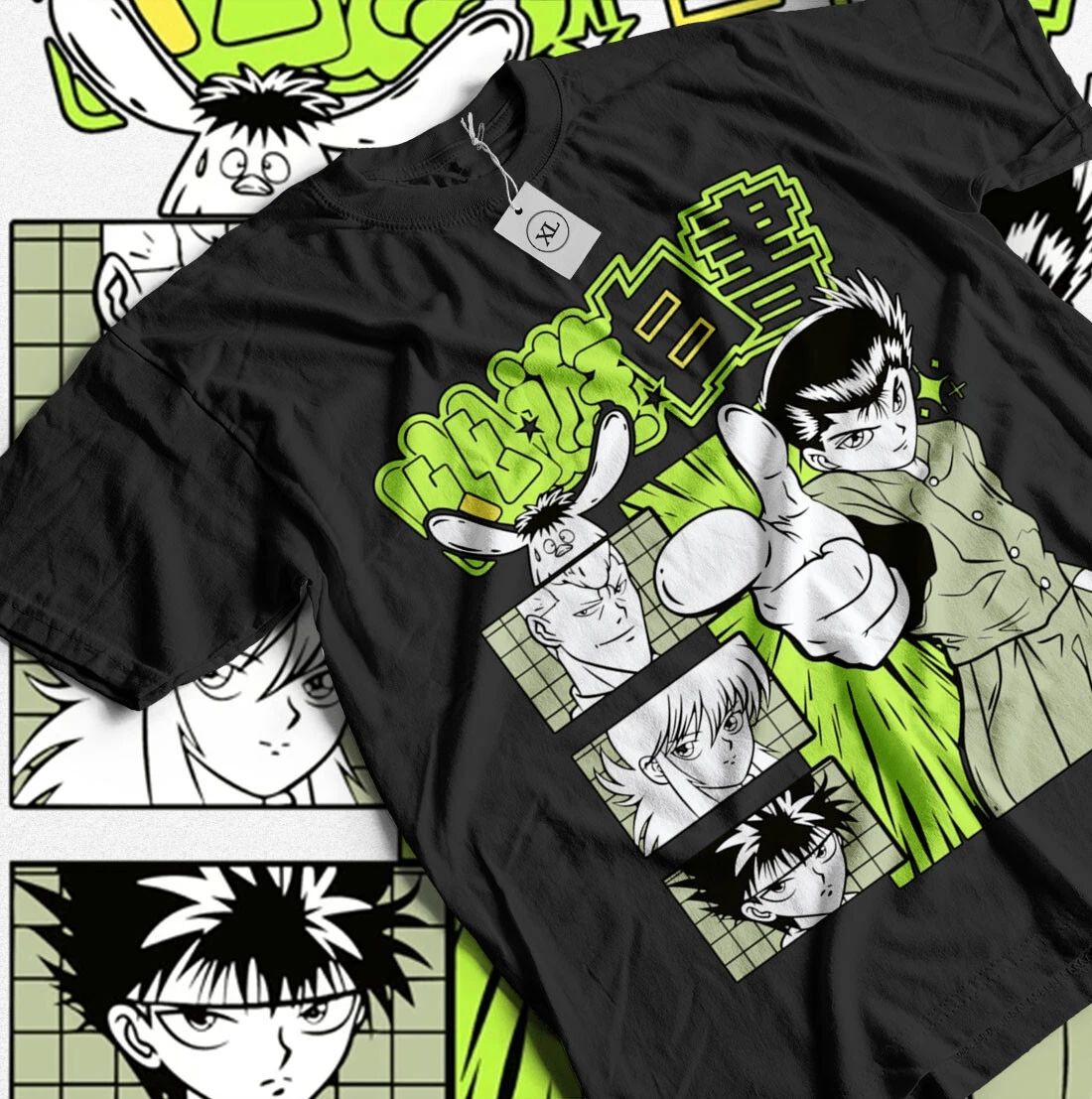 Yu Yu Hakusho T-shirt Yusuke Hiel Kuwabara And Kurama Anime Gift Shirt All Size