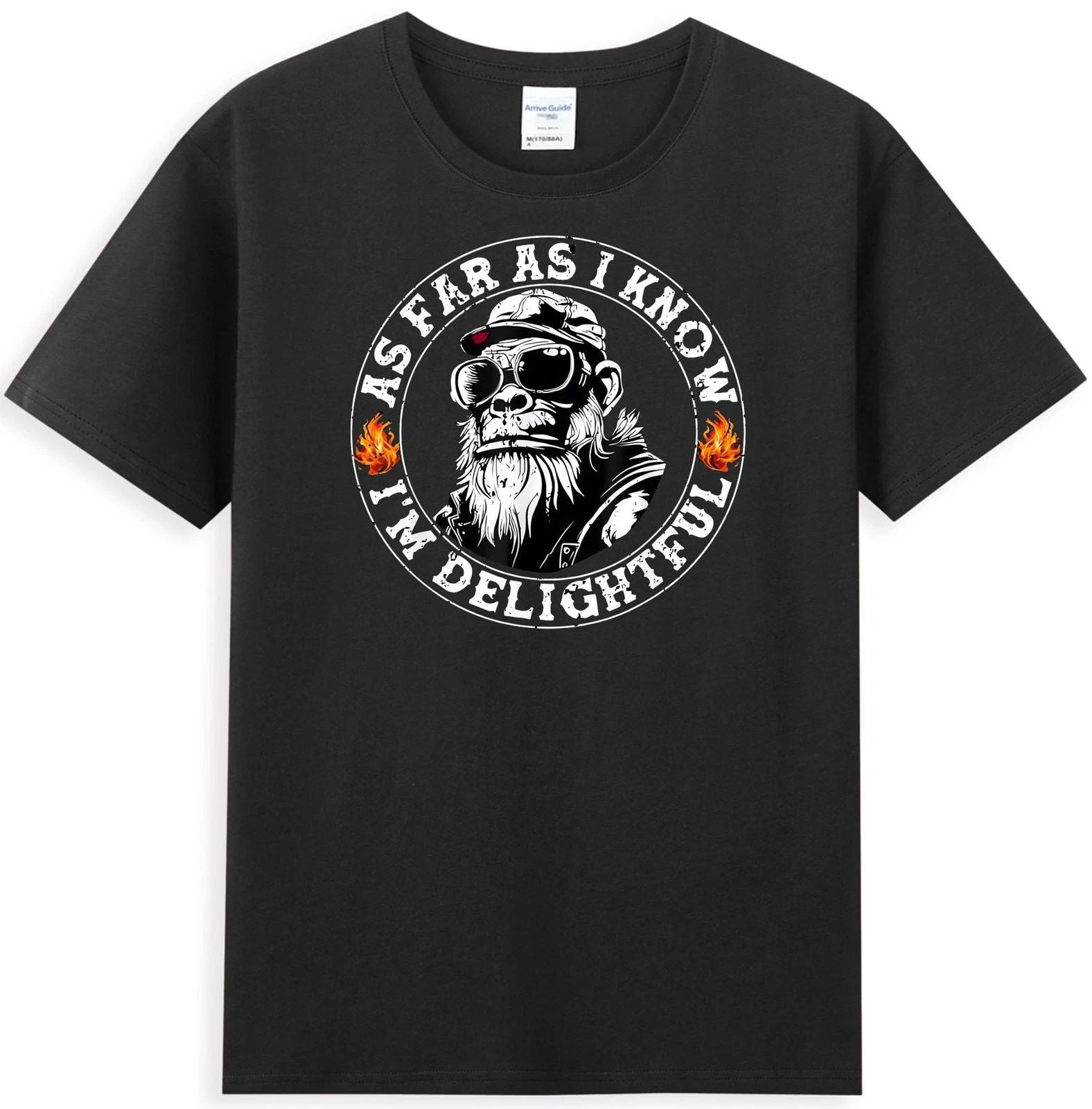 Monkey As Far As I Know I'm Delightful Men's T-Shirt