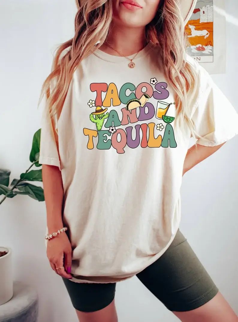 Tacos and Tequila T-Shirt, Cinco De Mayo Shirt< Drinking Tee