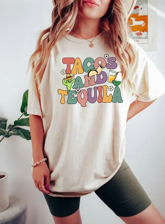 Tacos and Tequila T-Shirt, Cinco De Mayo Shirt< Drinking Tee