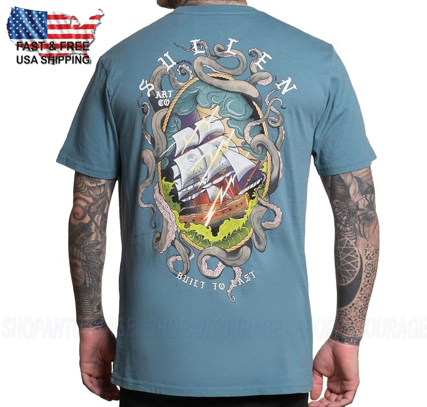 Sullen Art Collective Thru Storms Premium SCM5617 Short Sleeve T-shirt For Men
