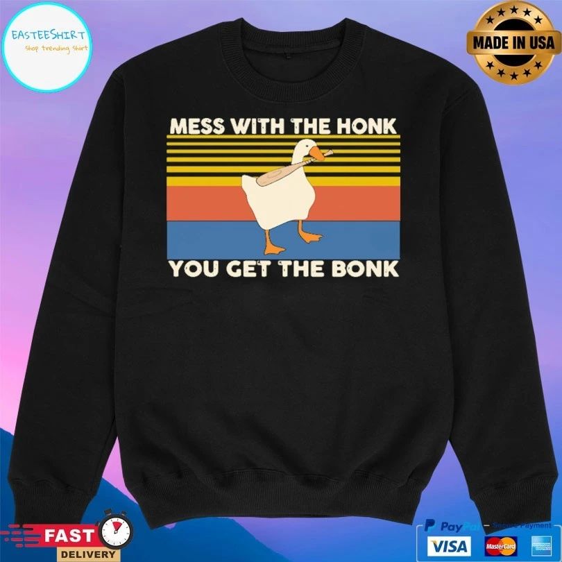 Duck Mess With The Honk You Get The Bonk Vintage T-shirt