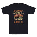 If Genders Confuse You Go Milk A Bull Funny Farm Cow Quote Vintage Men's T-Shirt