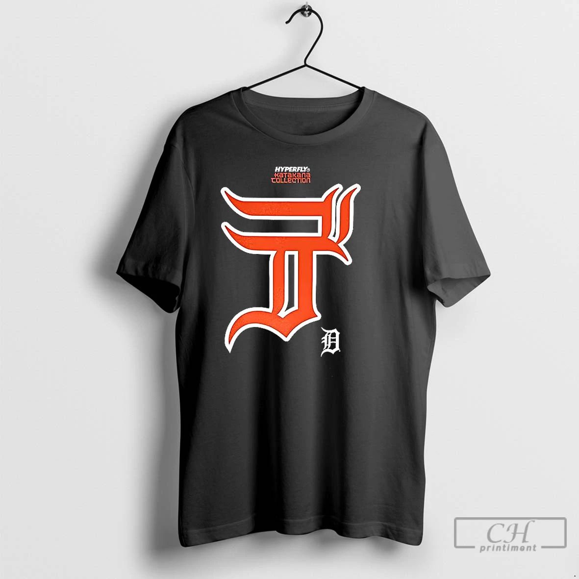 Premium Detroit Tigers Hyperfly Katakana Logo T Shirts