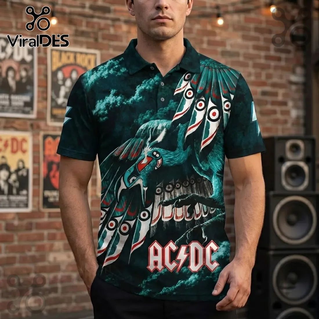 AC/DC Power Up World Tour 2024-2026 Polo Shirt