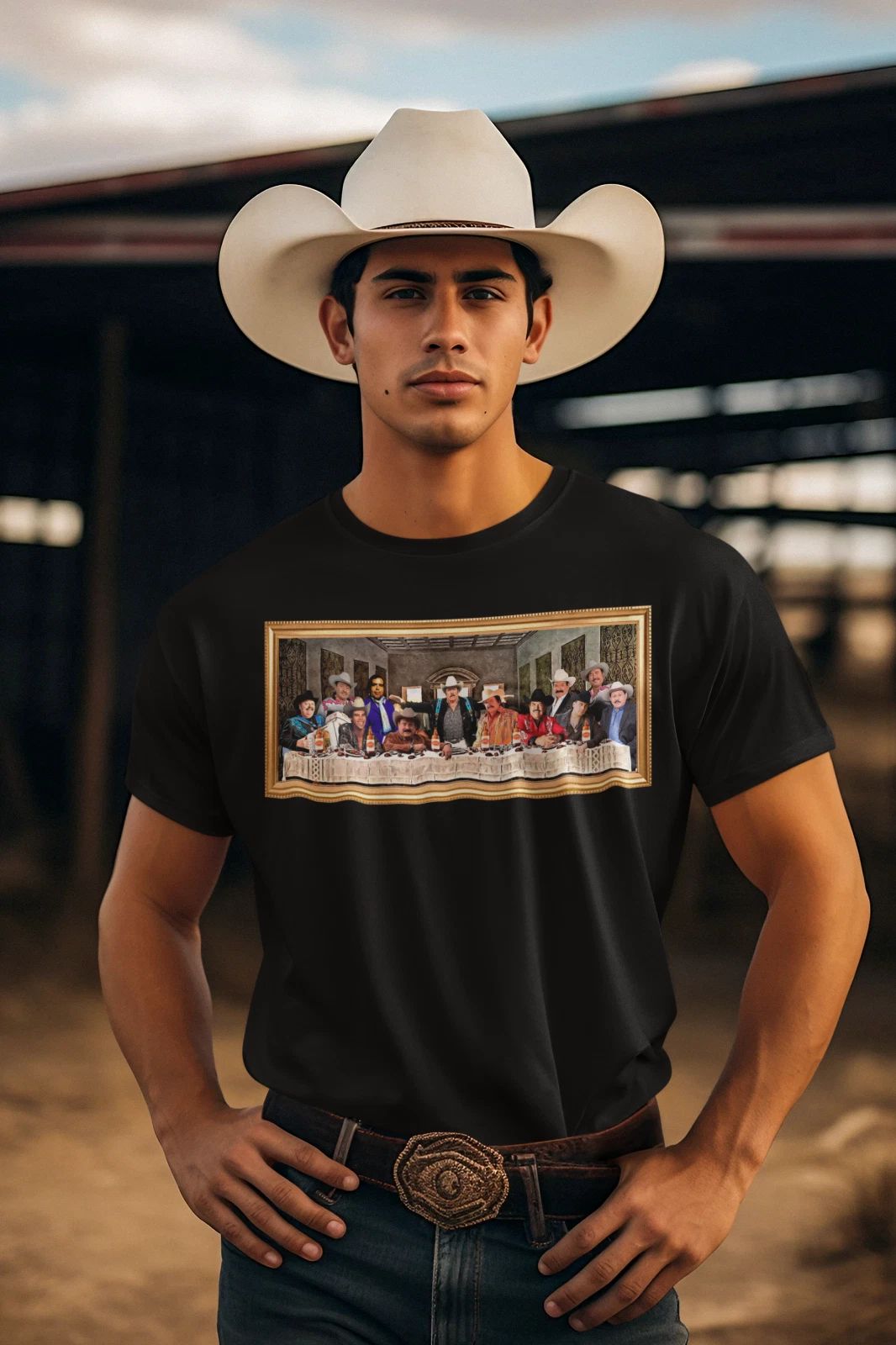 La Ultima Peda Cena Norteña Unisex T-Shirt | Chalino Sanchez | Lalo Mora