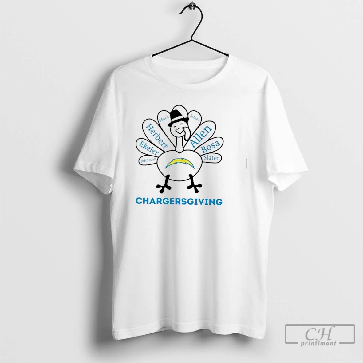 Premium Chargersgiving Los Angeles Chargers X Thanksgiving T Shirts