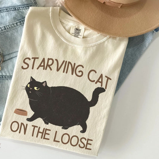 Funny Fat Cat Gifts for Cat Lovers,  But Skin and Bones Cat Mom Shirt