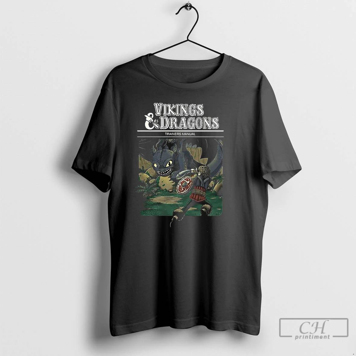 Classic Vikings And Dragons Trainers Manual How To Train Your Dragon Cartoon T Shirts