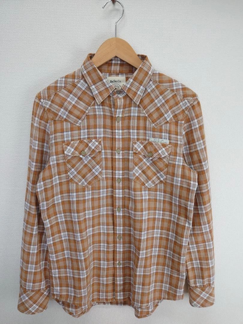 Diesel Plaid Long Sleeve Shirt Cotton S Japan