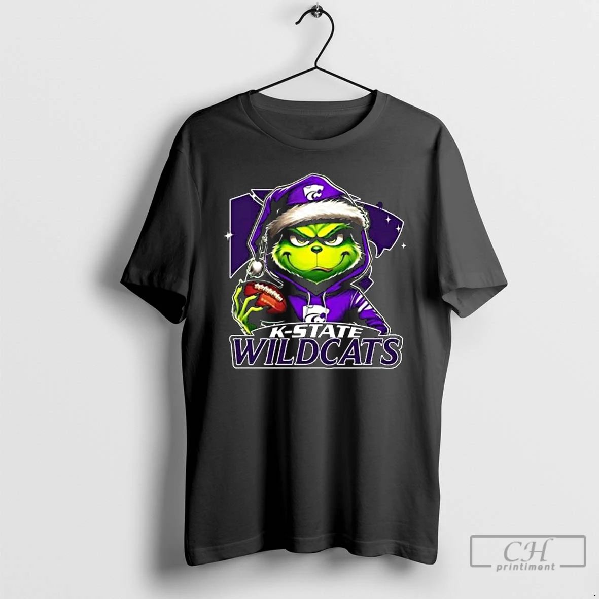 Classic The Grinch X Kansas State Wildcats Football 2025 Long Sleve T Shirts