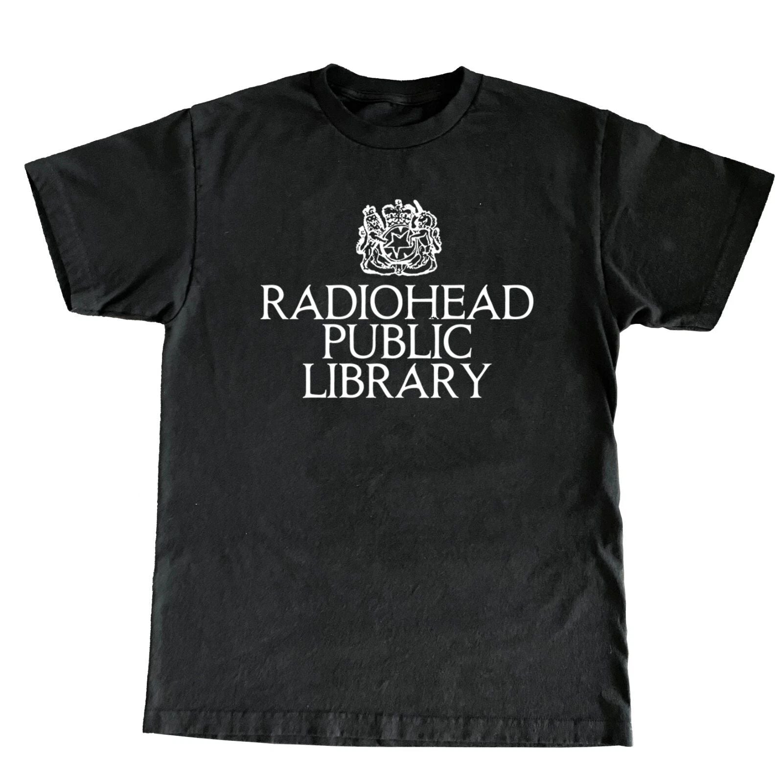 Radiohead public library shirt screen printed y2kbandtees