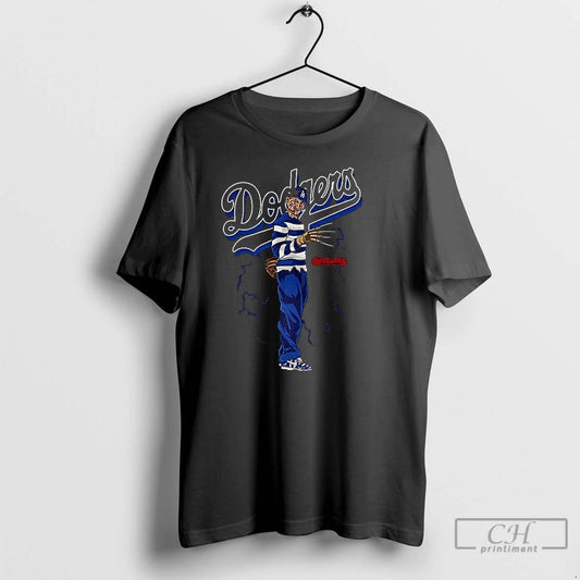 Classic Freddy Krueger A Nightmare On Elm Street X Los Angeles Dodgers Mlb Halloween