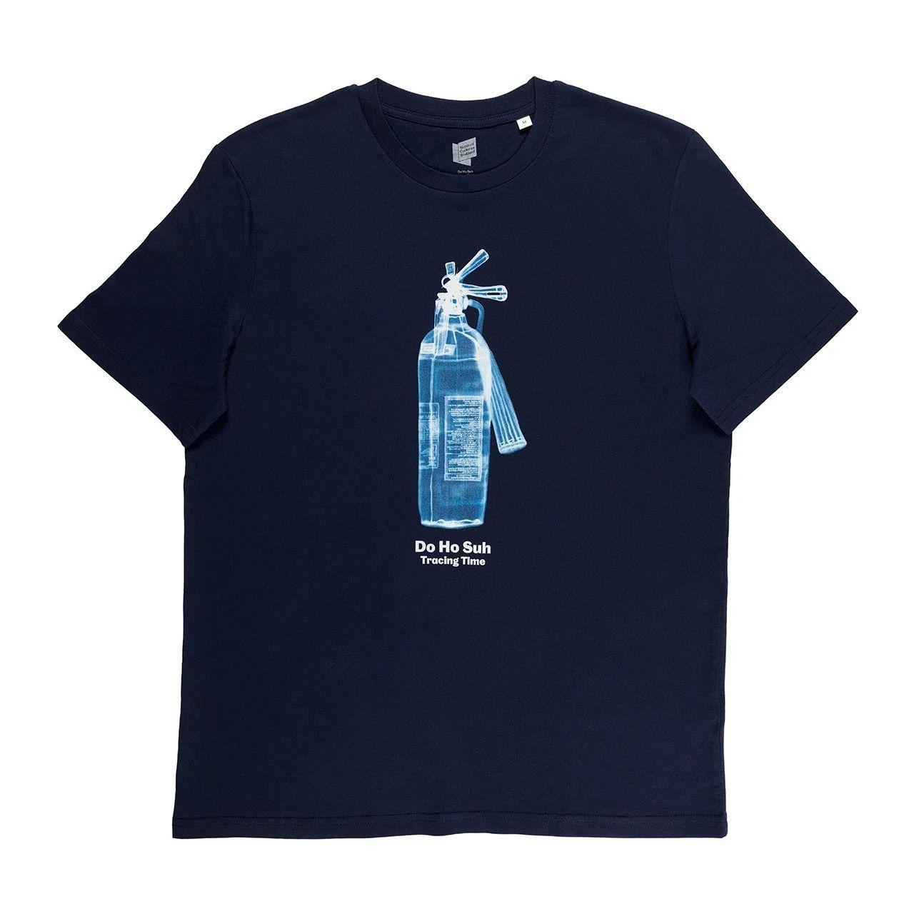 🧯 Do Ho Suh ‘Fire Extinguisher’ Navy Blue Cotton T-Shirt – XS - L (WITH TEXT)