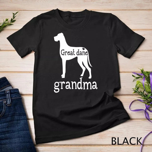 HOT-Great Dane Grandma Shirt Great Dane Dog Lover Mother's Day Unisex T-shirt