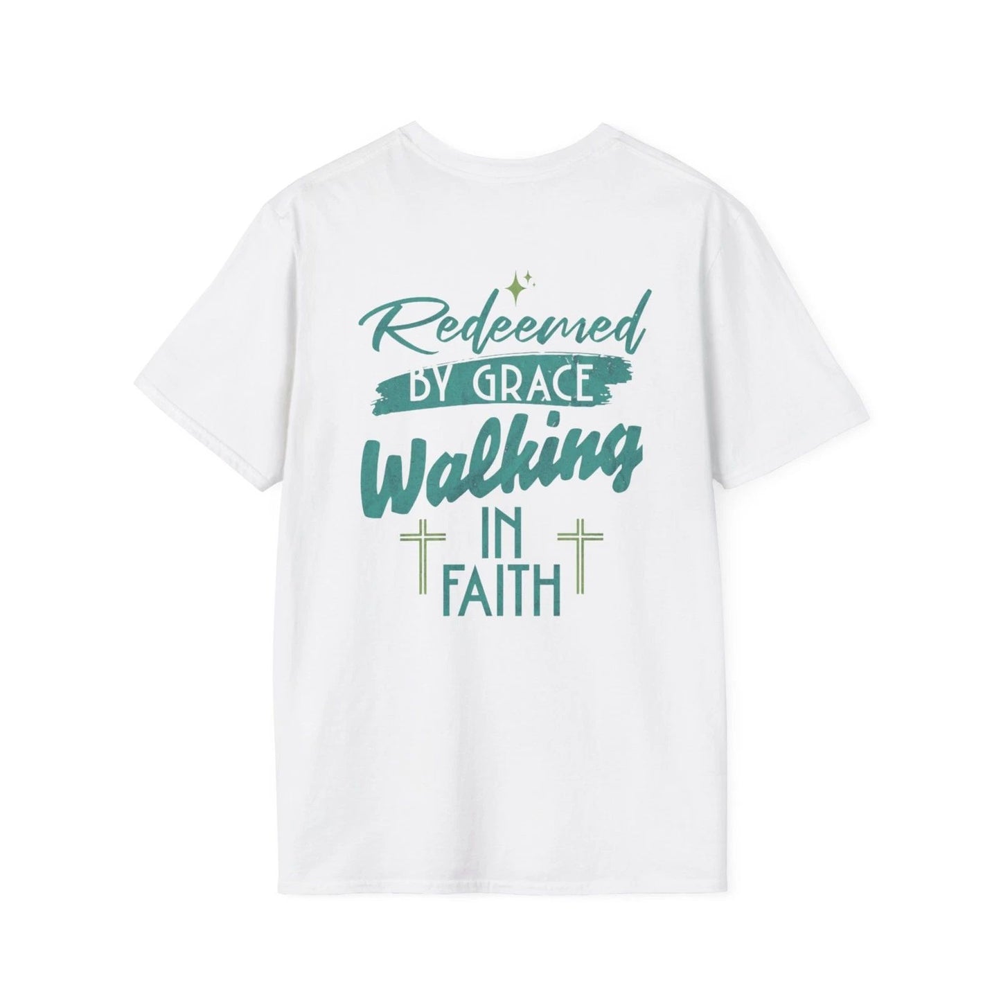Redeemed by Grace Faith-Inspired Unisex Soft style T-Shirt