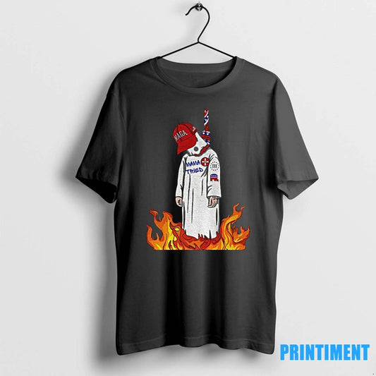 Kkk Maga Hat Burn The Hate Momma Tried Anti Maga Tshirts Sweater