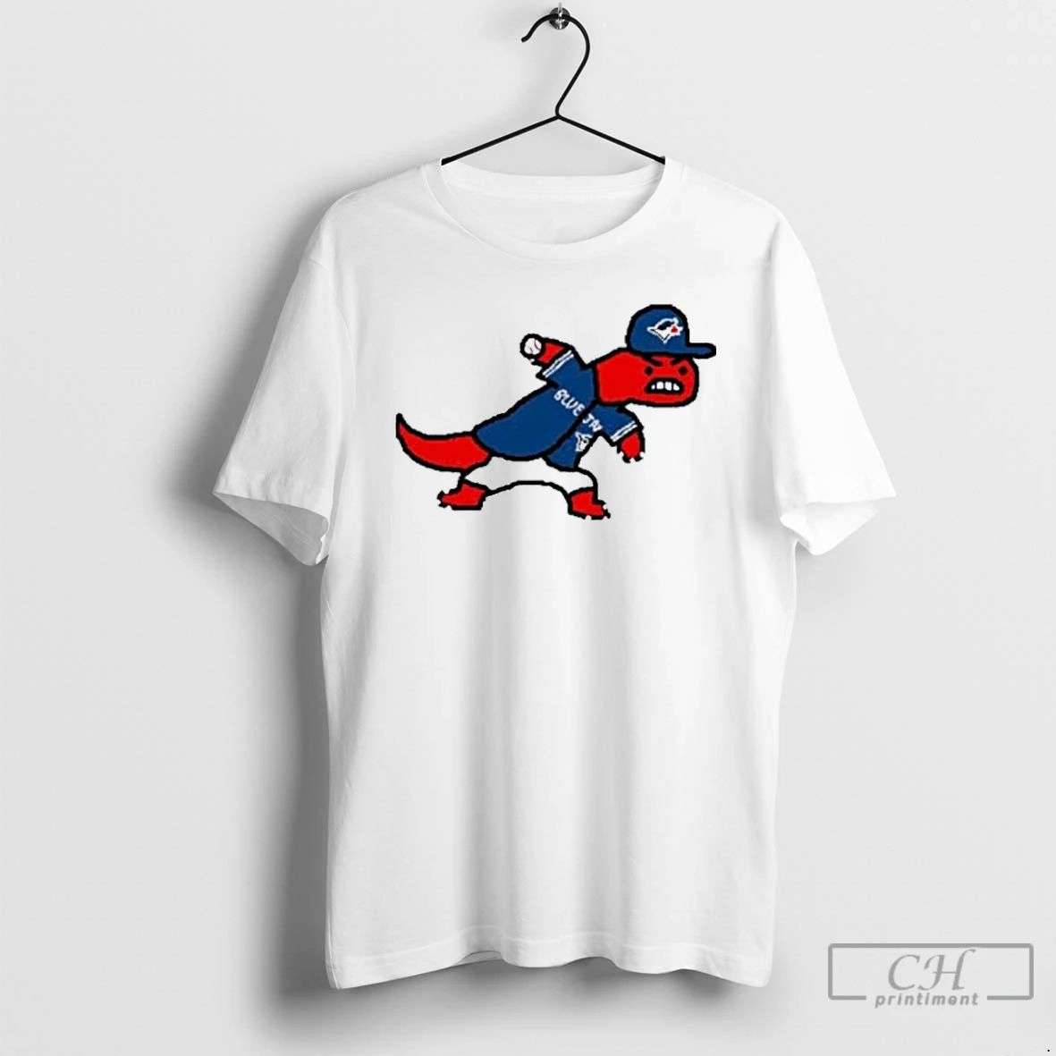 Classic Toronto Raptors X Blue Jays Collab Paint Logo T Shirts
