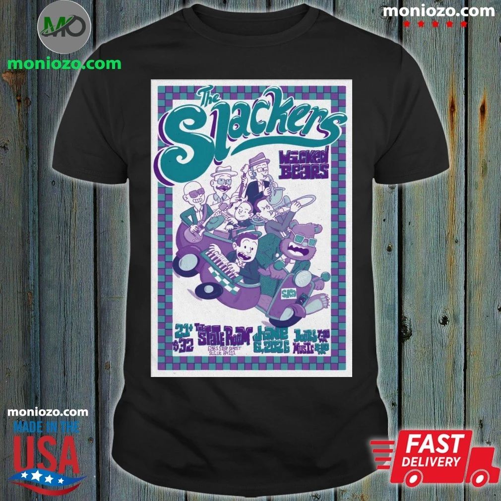 The Slackers Salt Lake City UT Tour On Jun 6 2026 Poster T-Shirt