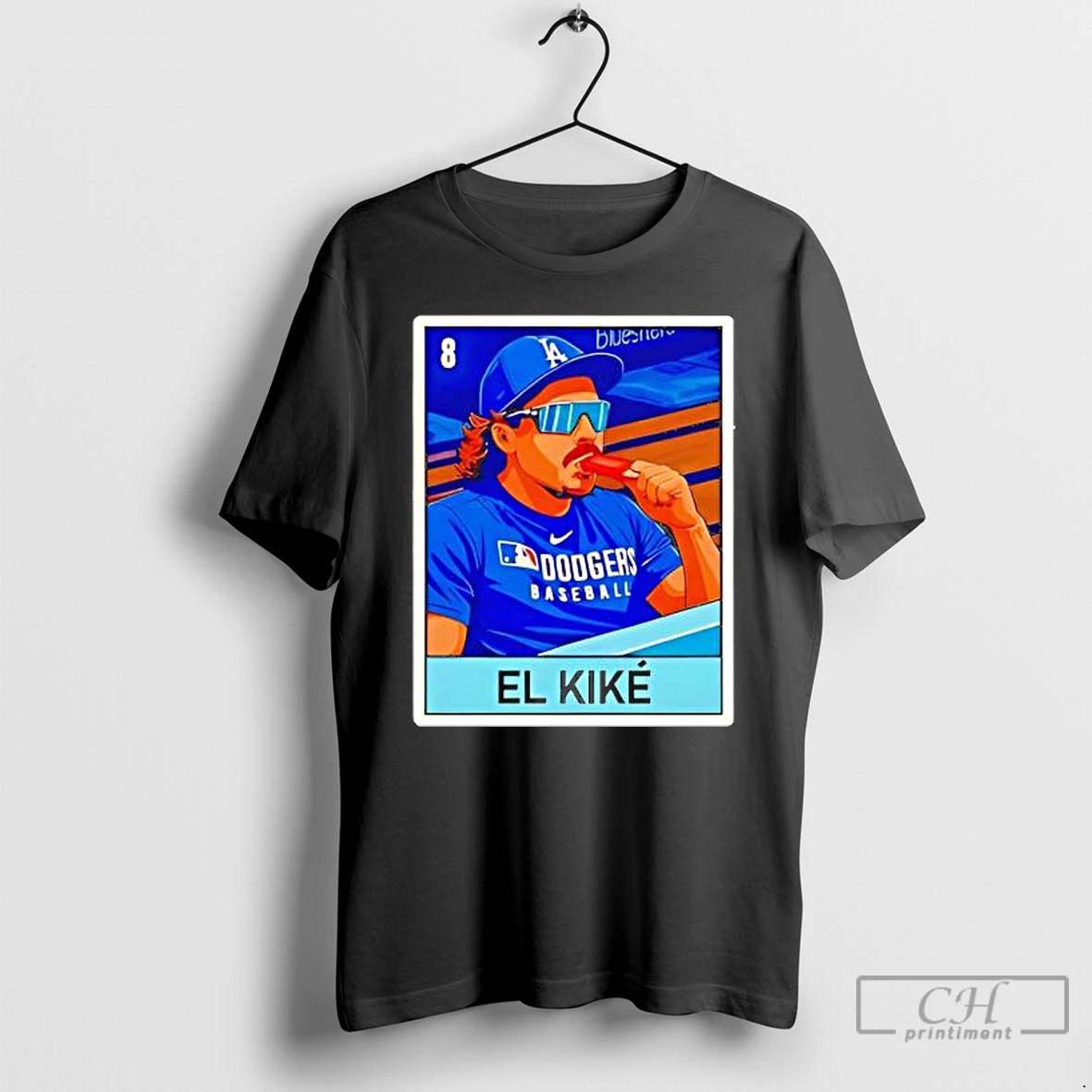 Premium Enrique Hernandez El Kike Los Angeles Dodgers Card T Shirts