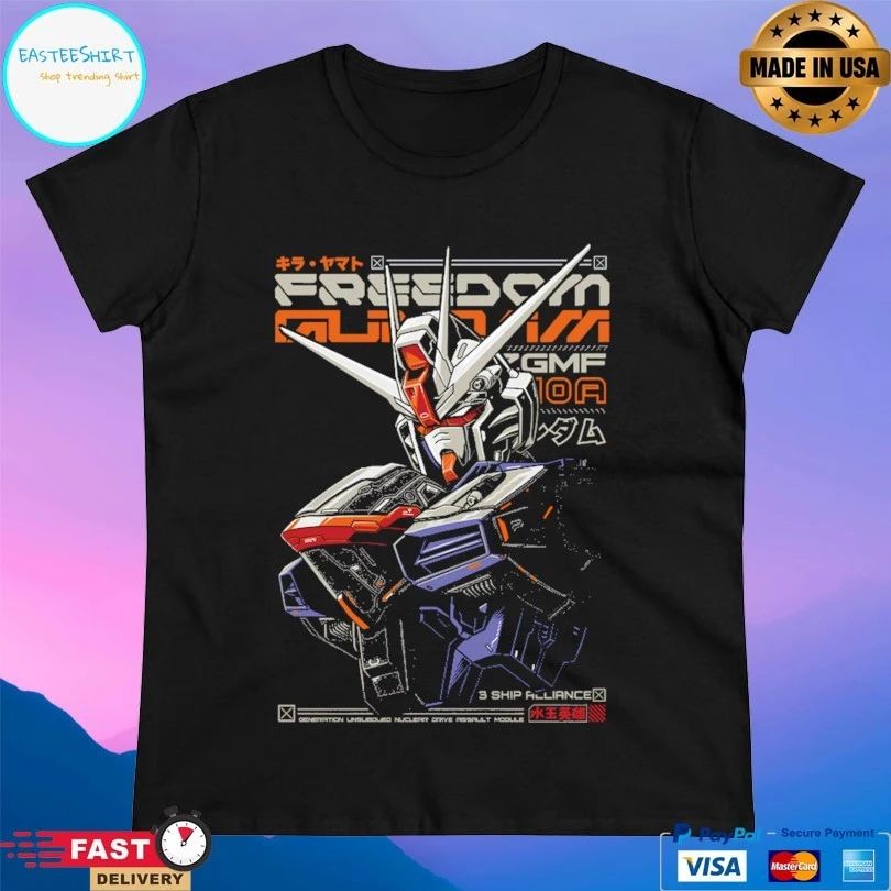 Wings Of Freedom Gundam 3 Ship Alliance T-shirt
