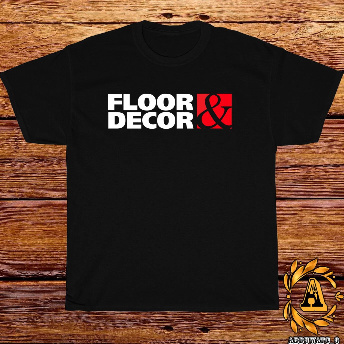 Floor & Decor Logo Black/ Grey/ White/ Navy / Red T-Shirt Size S-5XL
