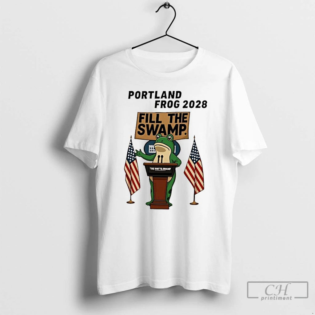 Classic Portland Frog 2028 Ribbed Round Neck T Shirts