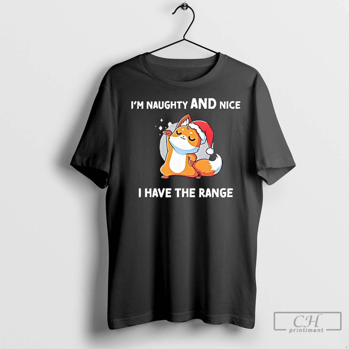 Premium Fox In A Santa Hat Im Naughty And Nice I Have The Range