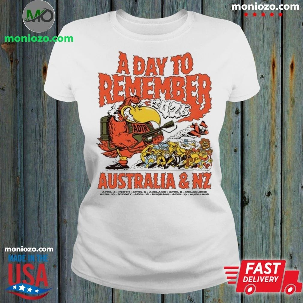 A Day To Remember AUS & NZ Tour 4 4 – 15 4 Edition For Fan Shirt