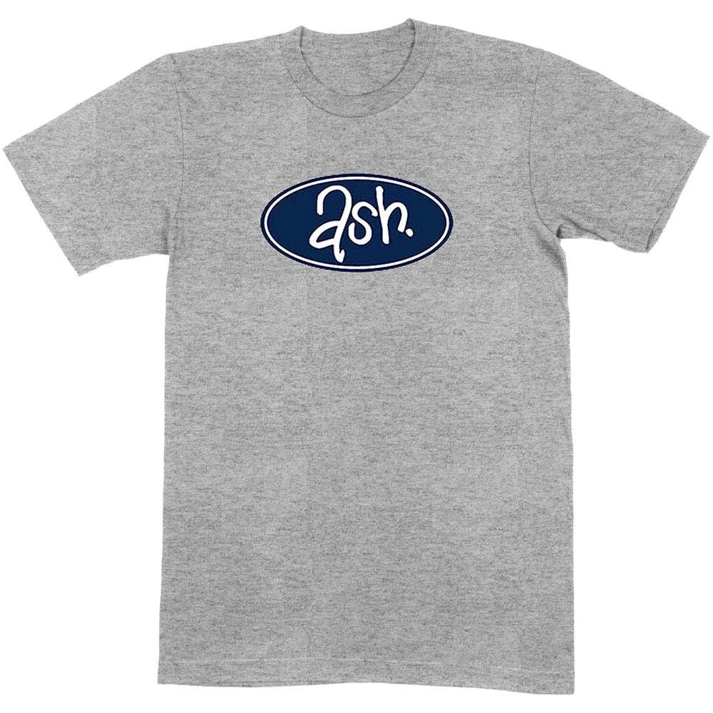 Men's Ash Retro Logo Slim Fit T-shirt Large Grey