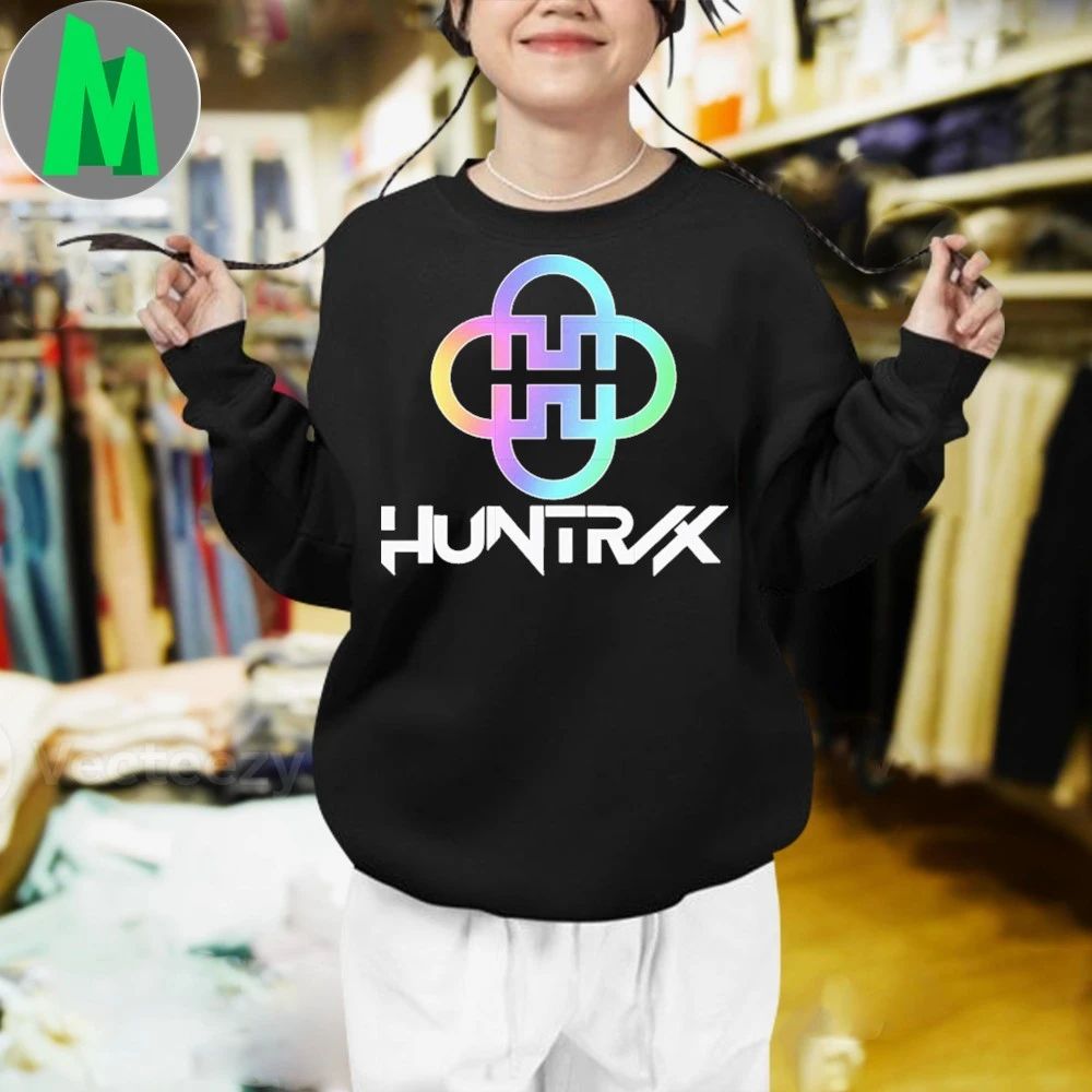 Huntrix band logo hologram huntrix logo shirt