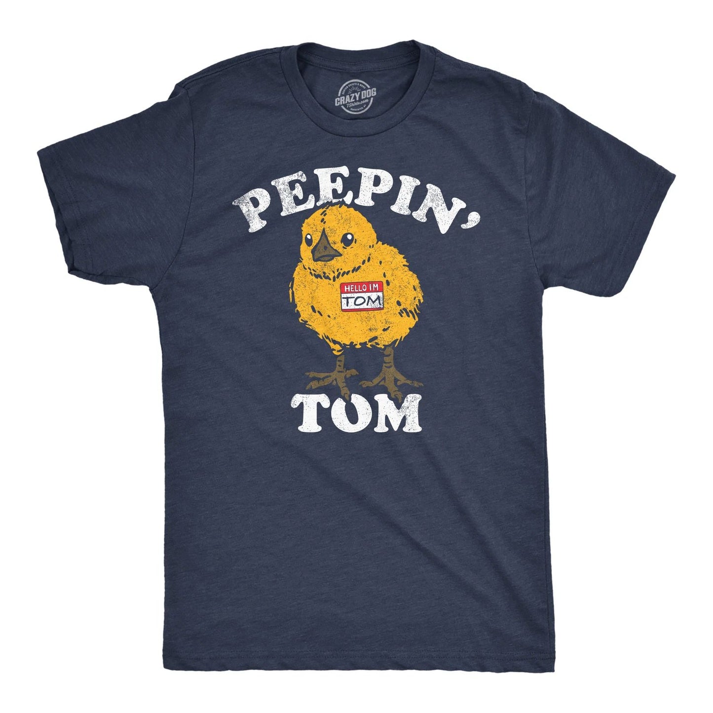 Mens Funny T Shirts Peepin Tom Sarcastic Graphic Tee for Men