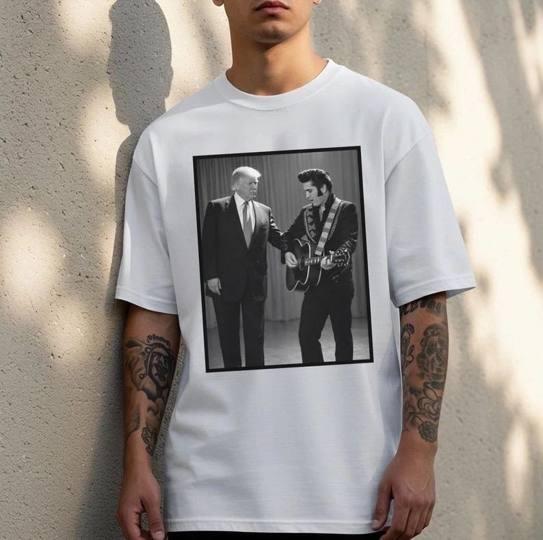 The King with The King | Trump and Elvis T-Shirt | Unisex Donald Trump Elvis Tee