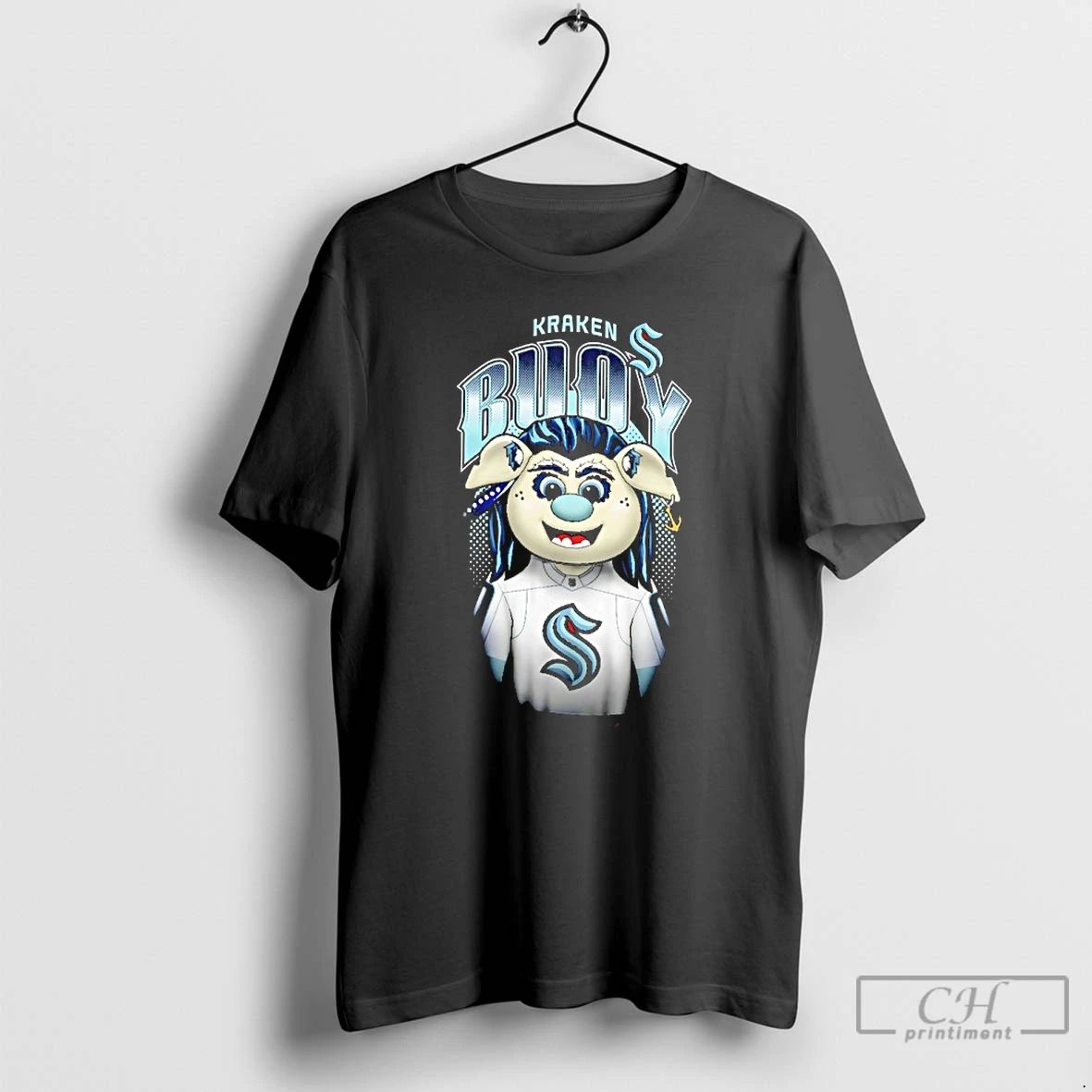 Classic Seattle Kraken Buoy Mascot Highlight T Shirts