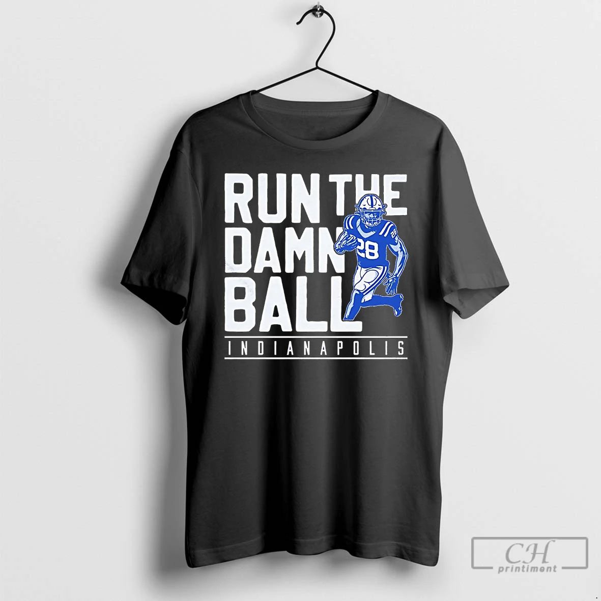 Classic Jonathan Taylor Run The Damn Ball Indianapolis Colts T Shirts