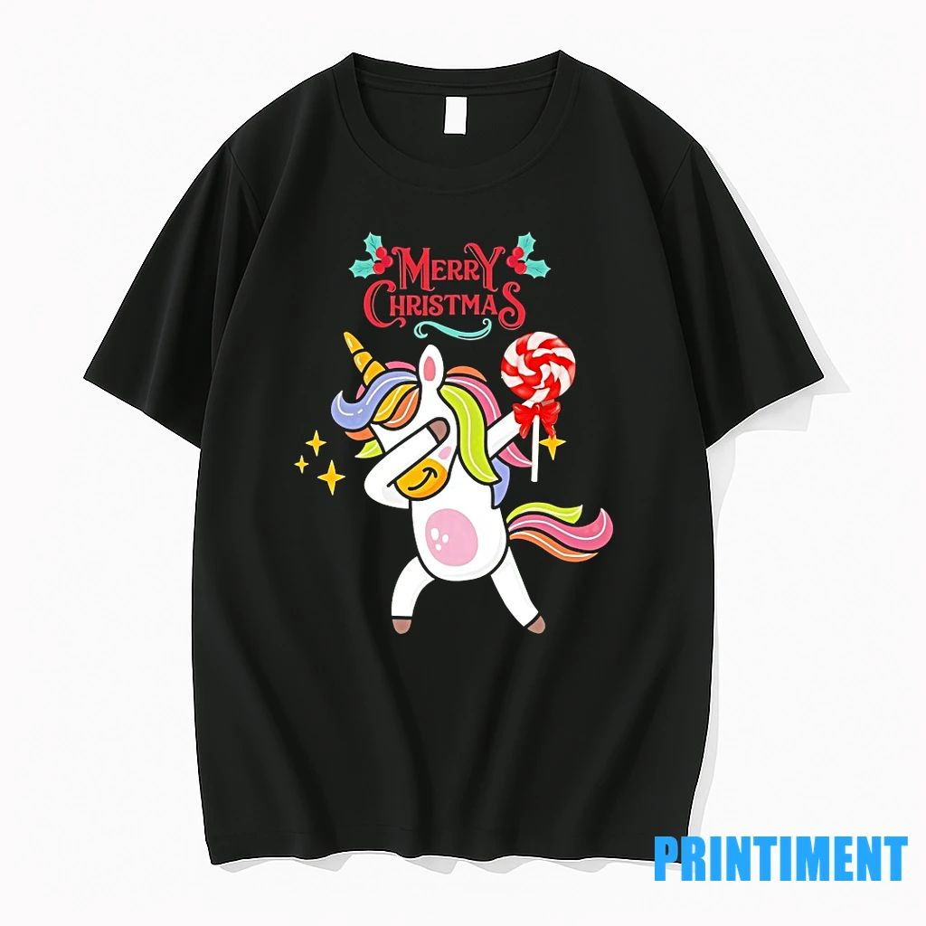 Dabbing Unicorn Candy Cane Merry Christmas Tshirts Sweater