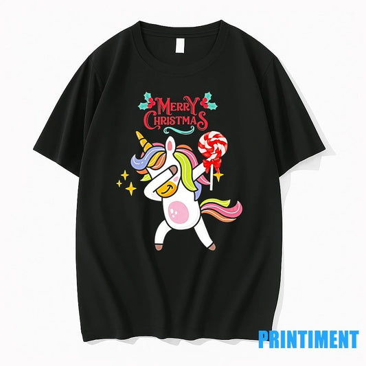 Dabbing Unicorn Candy Cane Merry Christmas Tshirts Sweater