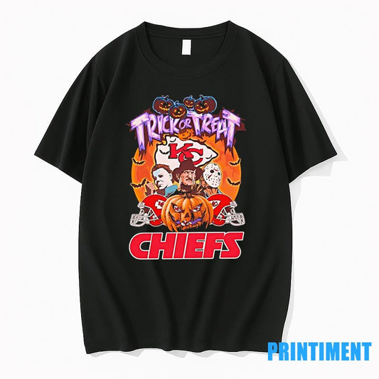 Horror Characters Kansas City Chiefs Trick Or Treat Halloween Tshirts Sweater