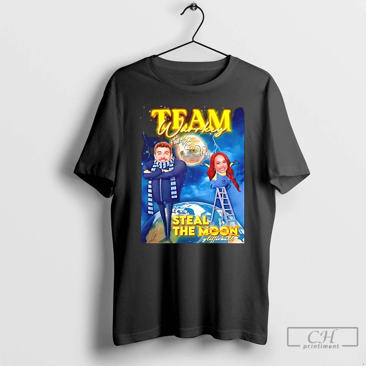 Team Warrkey Strictly Come Dancing Steal The Glitterball T Shirts