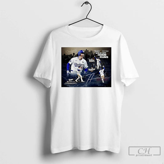 Classic Freddie Freeman Los Angeles Dodgers Autographed 2025 Postseason Moment T Shirts