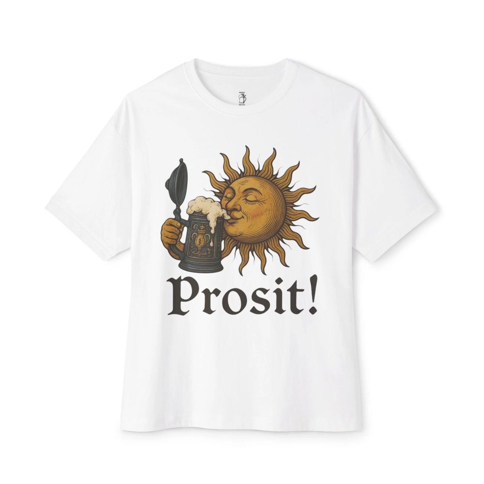 Beer Stein Graphic T-Shirt Prosit Schlitt Sun Unisex Oversized Oktoberfest