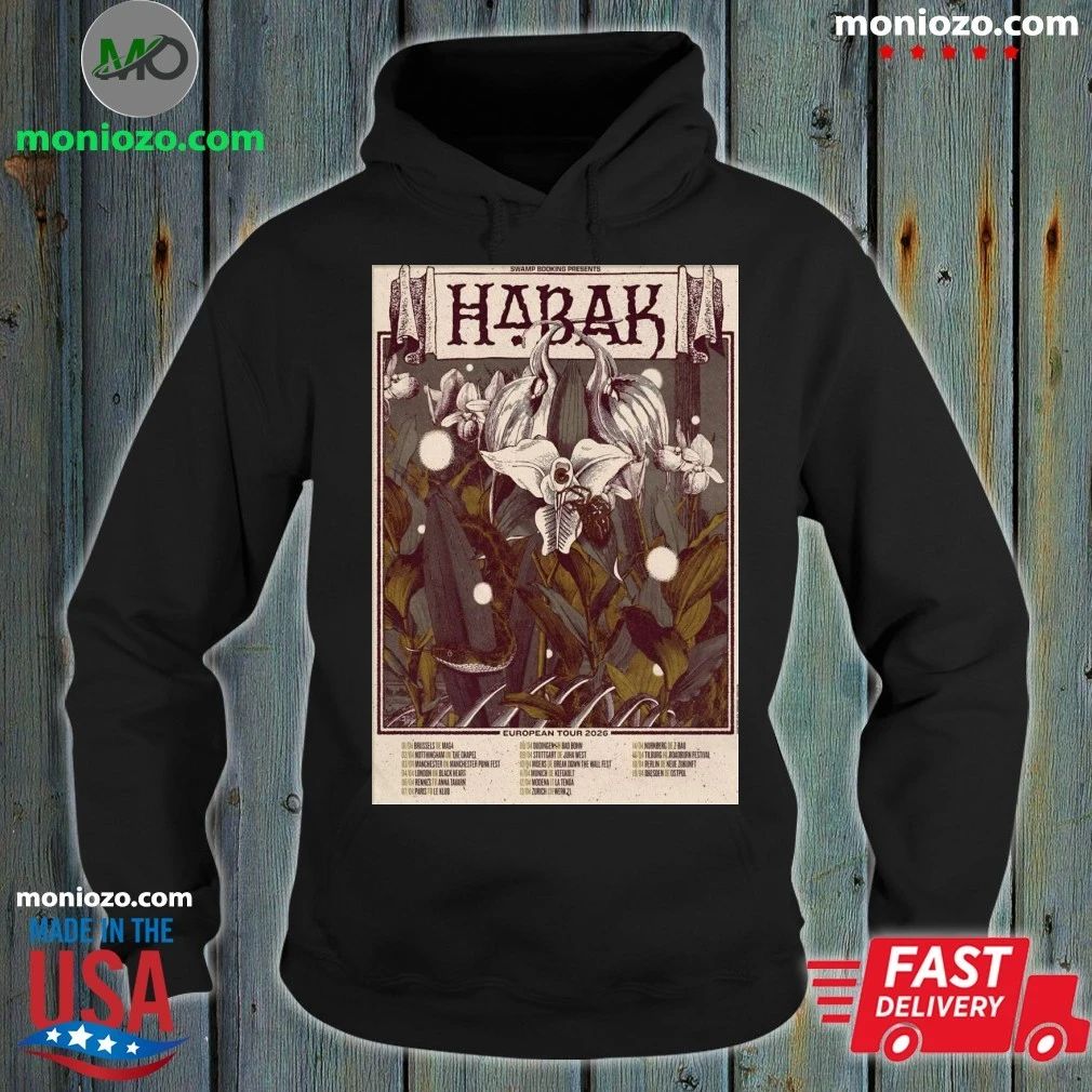 Habak European 2026 Tour poster T-Shirt – Best Gift for Music Fans