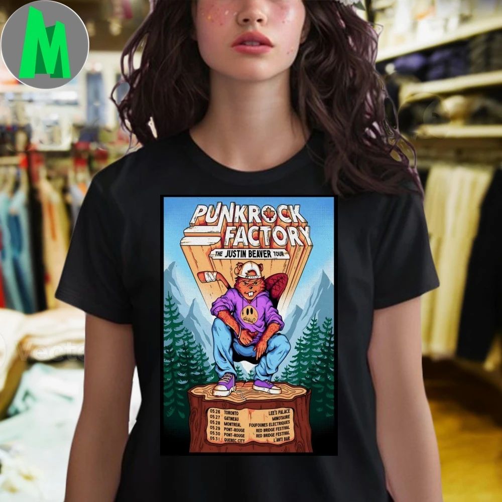 Original Punk Rock Factory The Justin Bieber Tour 26 Poster Shirt