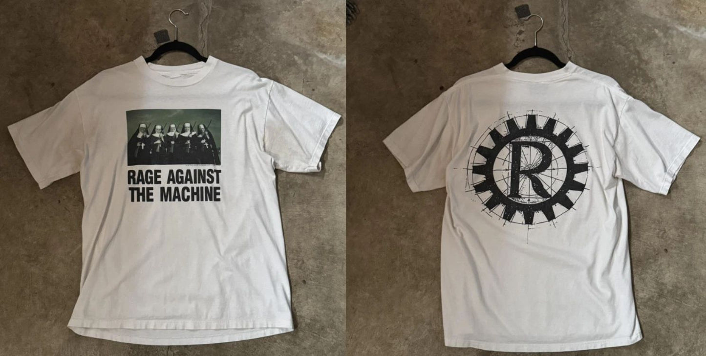 Vintage 1997 Rage Against The Machine Nuns Guns Shirt S-5XL
